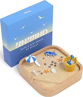 Mini Zen Garden - Beach Sandbox for Desk - Sand Tray Therapy Kit - Minia...