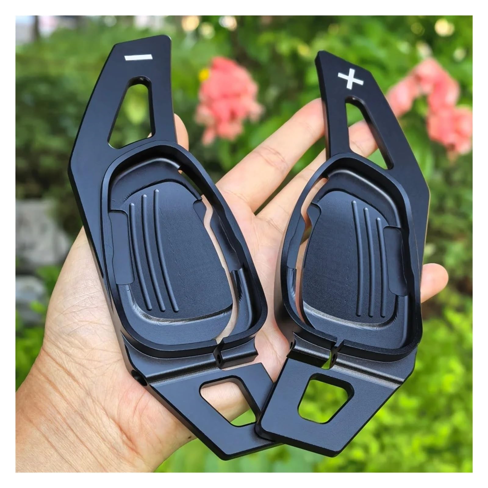 YAKISA Paddles Shift for Cupra for Seat for Formentor for Ateca for Leon for Sportstoure Car Steering Wheel Paddle Shifter Extension Shift Paddle Shifter(Black)