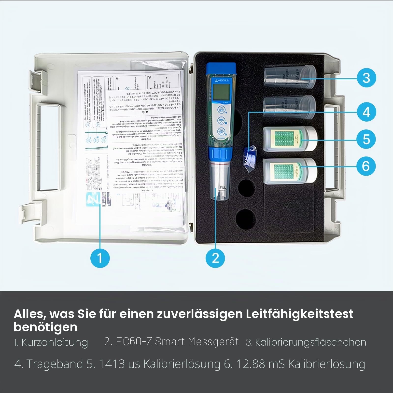 Apera Instruments EC60-Z Smart-Leitfähigkeitsmessgerät
