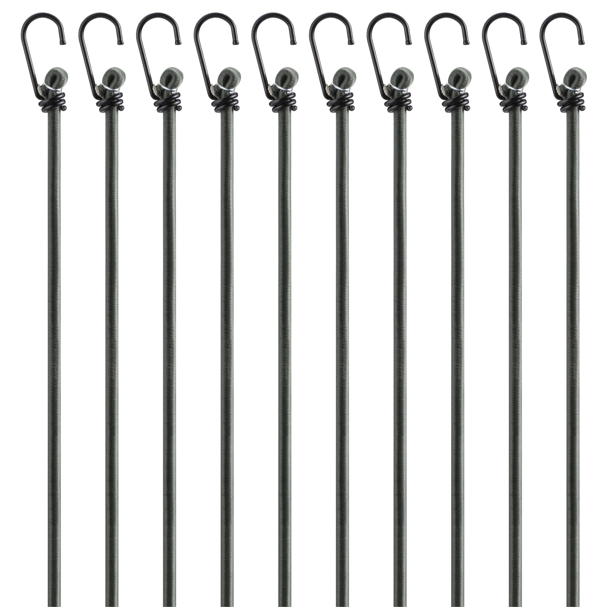 Cordon Élastique PRETEX avec Crochets - Lot de 24 Tendeurs pour Camping et Déménagement