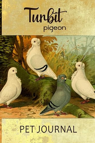 Turbit Pigeon Pet Journal: Daily Pet Health Care Record Book For Pigeons and Doves - Track Vet Visits &amp; Vaccination Journal, Medical &amp; Important Information, Pets Records, (Golden Pigeon)