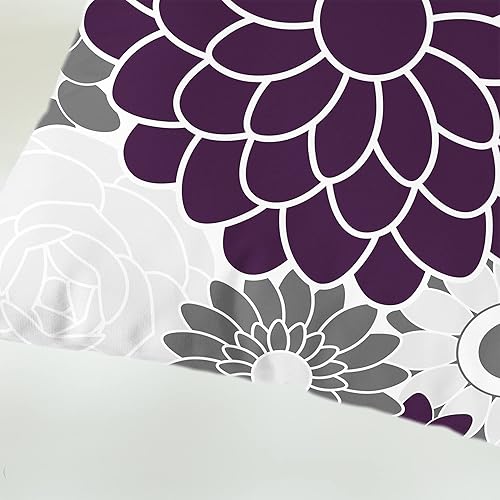 Miniatura 7 de CaliTime Juego de 2 fundas de almohada decorativas de vellón con flores florecientes de dalia floreciente, para sofá, cama, sofá, decoración de casa