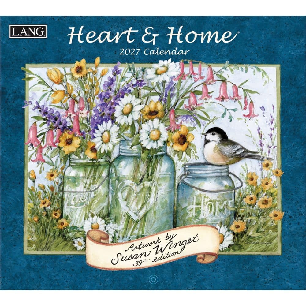 Calendario da parete 2027 Heart and Home di Susan Winget