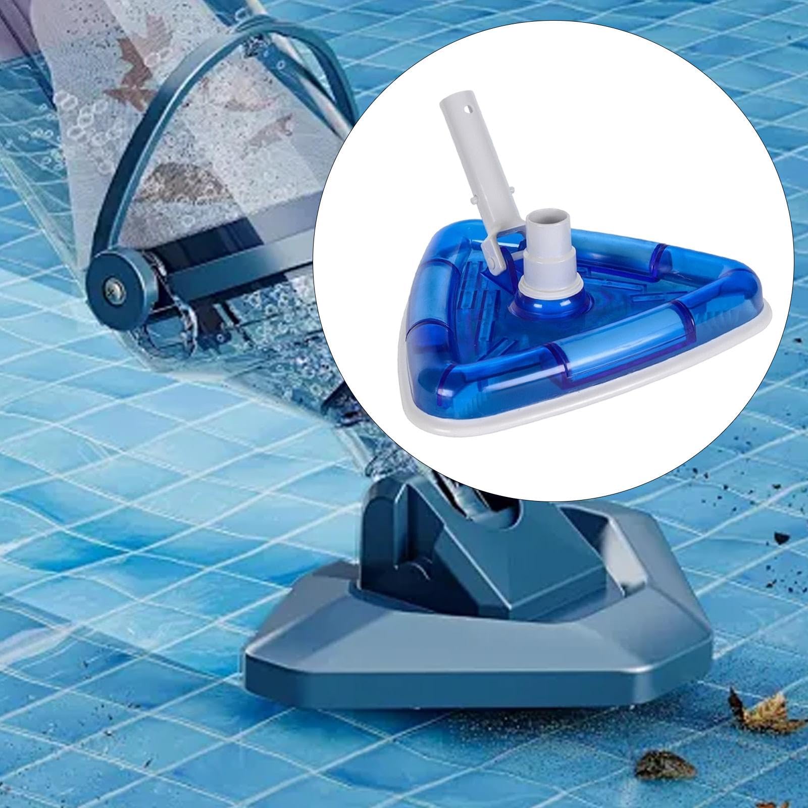 Testa di Aspirazione Triangolare per Piscine in Vinile con Accessorio Professionale Trasparente