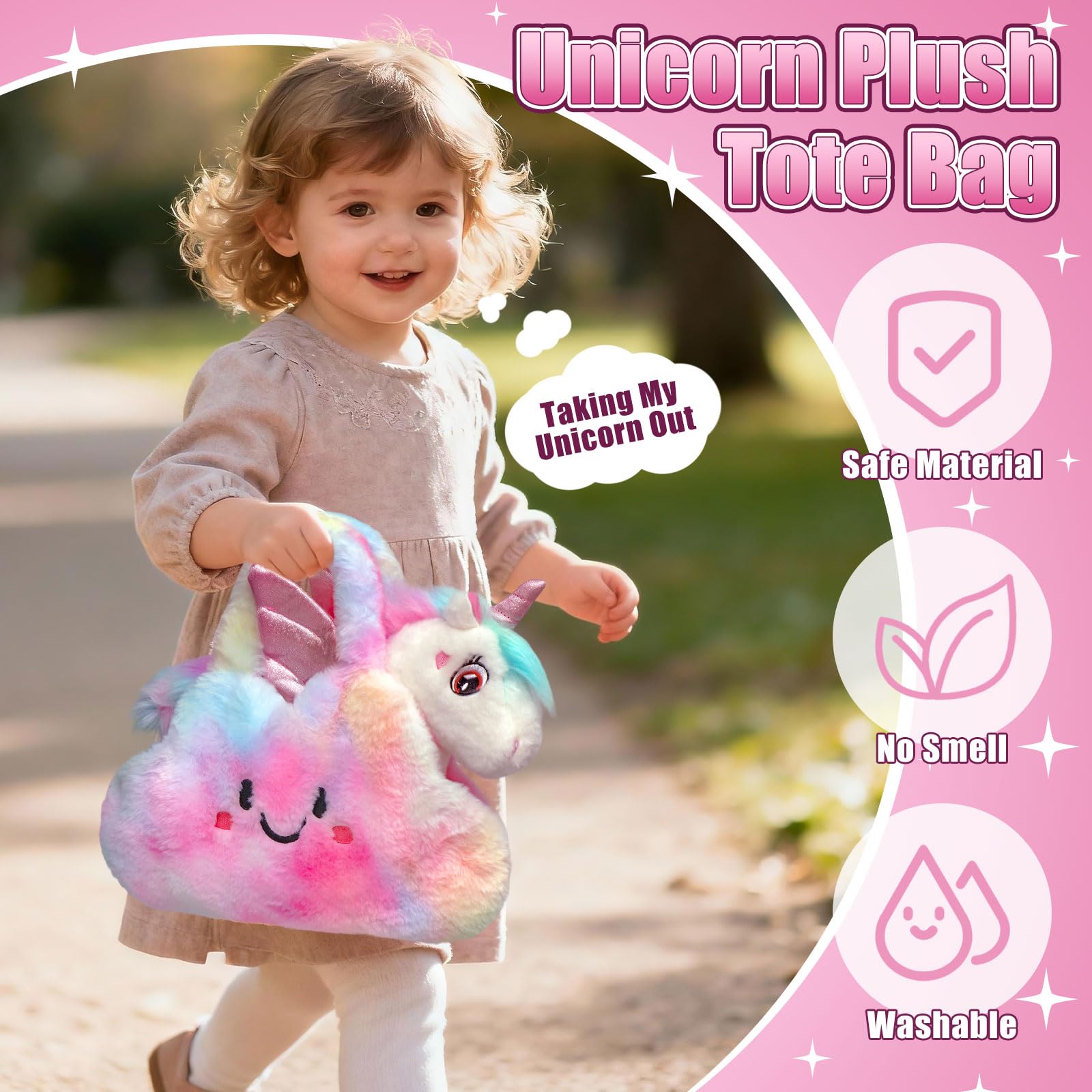 TUZT Unicornios Peluche Juguetes Niña de 3 4 5 6 7 8 Años con Unicornio Peluche Que Anda y Ladra, Ropa & Bolso, Electrónico Unicornio Juguete Cumpleaños Navidad Peluche Unicornios Regalos para Niños