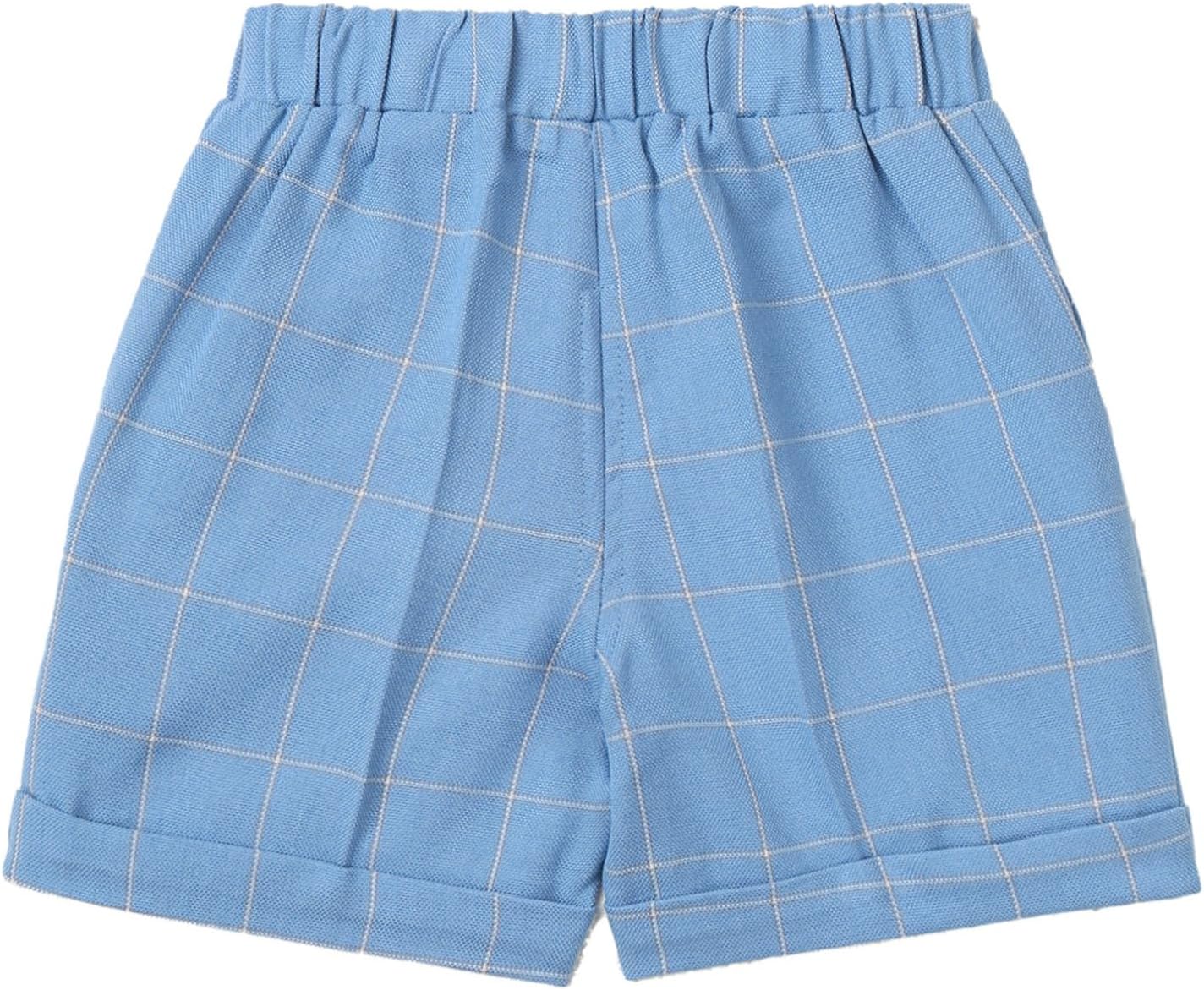 iiniim Toddler Child Boys Pull on Chino Shorts Uniform Short Suit Pants