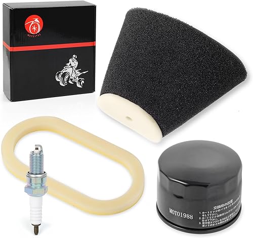 Miniatura 2 de Filtro de aire de espuma y filtro de aceite + bujía 2001 2002 2003 2004 2005 para Yamaha Raptor 660 660R YFM660R