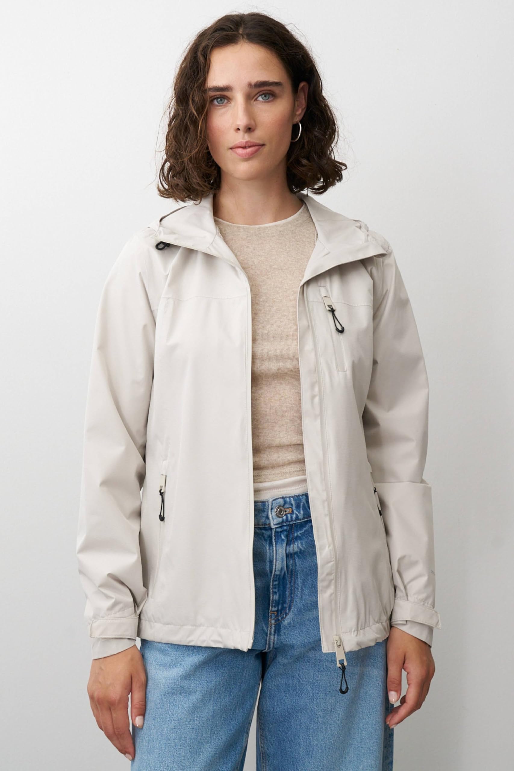 ONUA Regenjacke Damen wasserdicht, winddicht & atmungsaktiv, Funktionsjacke, Outdoorjacke, Allwetterjacke oder Wanderjacke mit thermisch versiegelten Nähten (Größe 36-48)