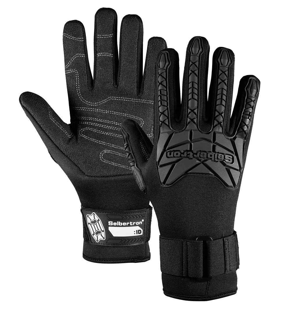 Seibertron C.R.D.G 2.0 Gloves - Neoprene Warm Wetsuit Gloves for Men and Women S, Black