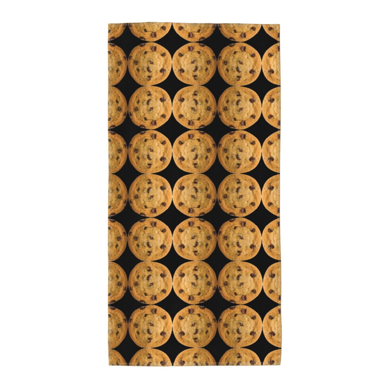 SDEGTHO Chocolate Cookie Fashion Printed Bath Towel High Water Absorption For Hiking Trip