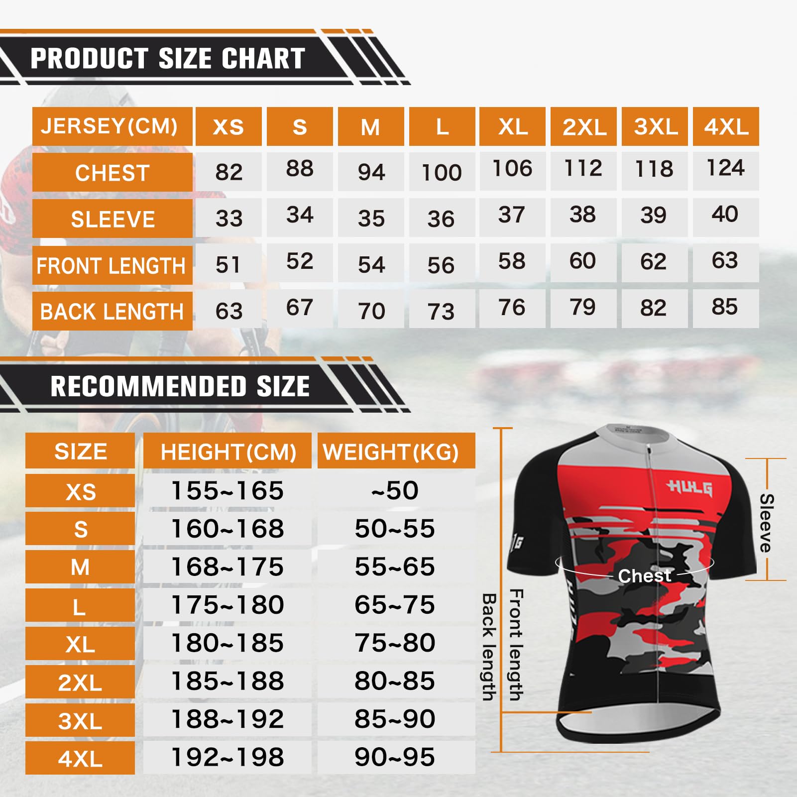 Maillot Cyclisme Homme, Vélo Jersey VTT Vêtements Manche Courte Séchage Respirant Cyclisme Tee Shirt