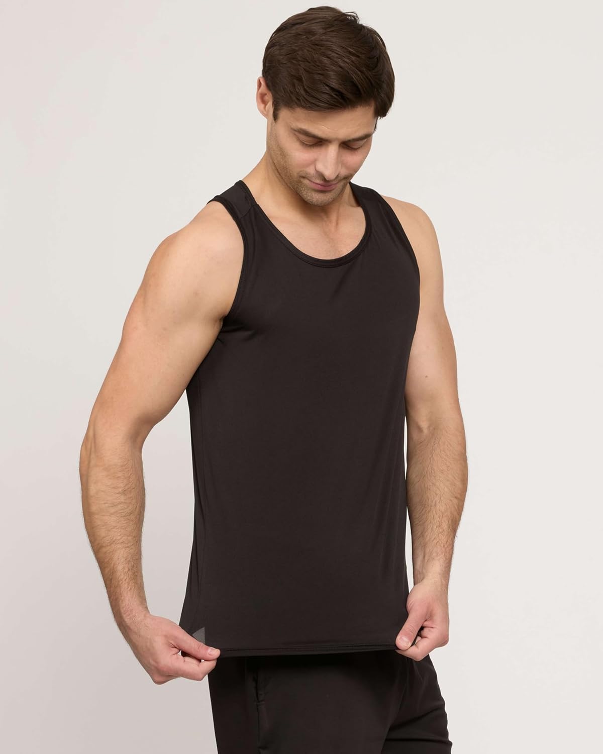 Real Essentials 5 Pack: Men's Dry-Fit Muscle Tank Top Sleeveless Shirts Workout Tees Athletic Gym (Big & Tall Available) - Image 5