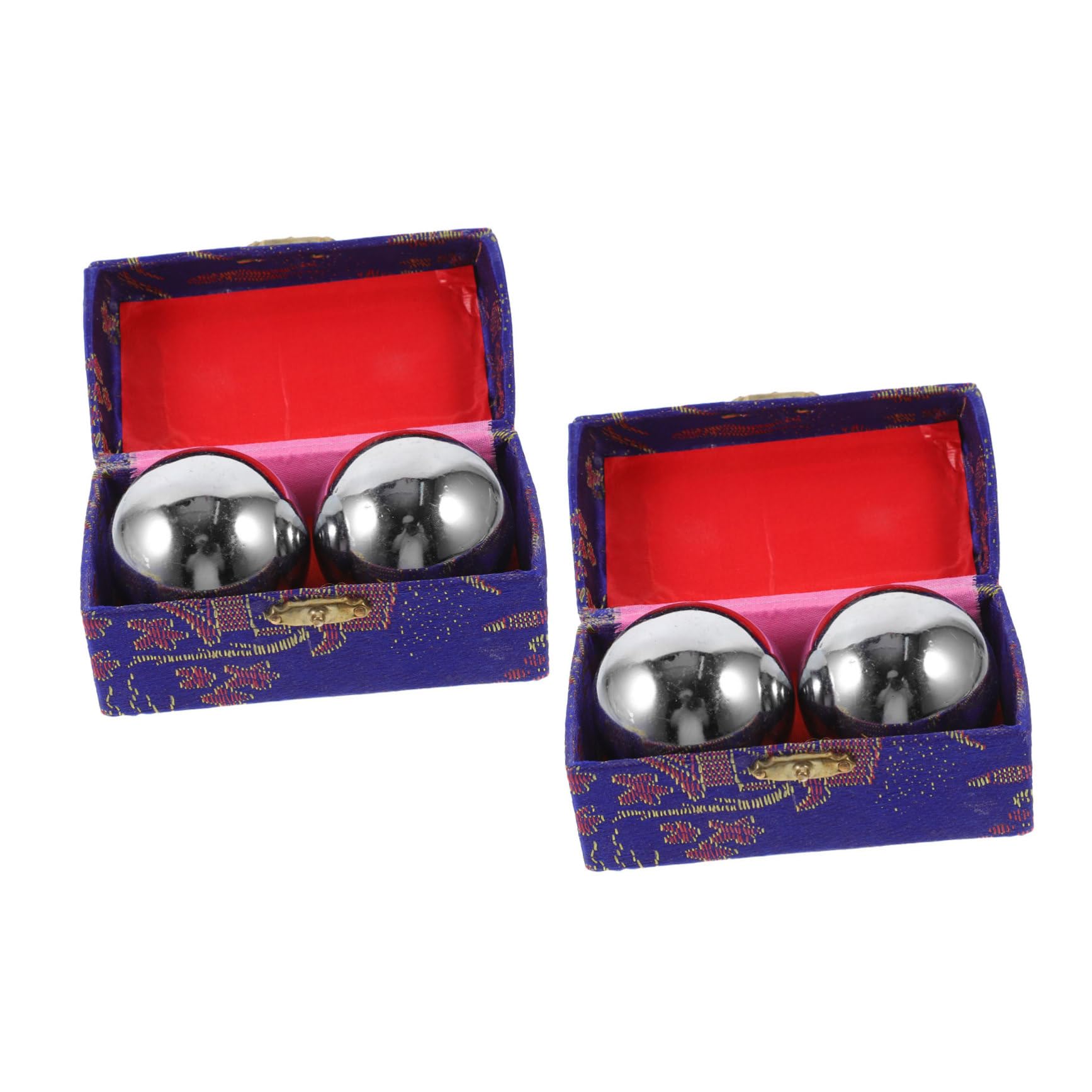 PACKOVE 4 Sztuki Kule masażu ręcznego Masażki piłki do ćwiczeń Silver
