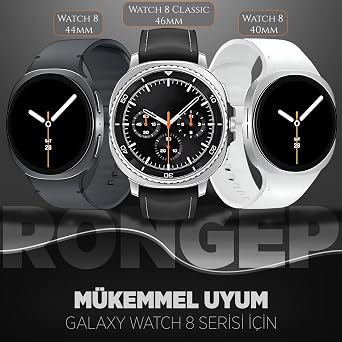 Compatible with Rongep Samsung [2025] Motion Loop Lanyard Premium Softness Galaxy Watch 8 Lanyard Dual Color Silicone Watch 8 Classic Lanyard for Galaxy Watch 8 44mm/40mm/Classic 46mm