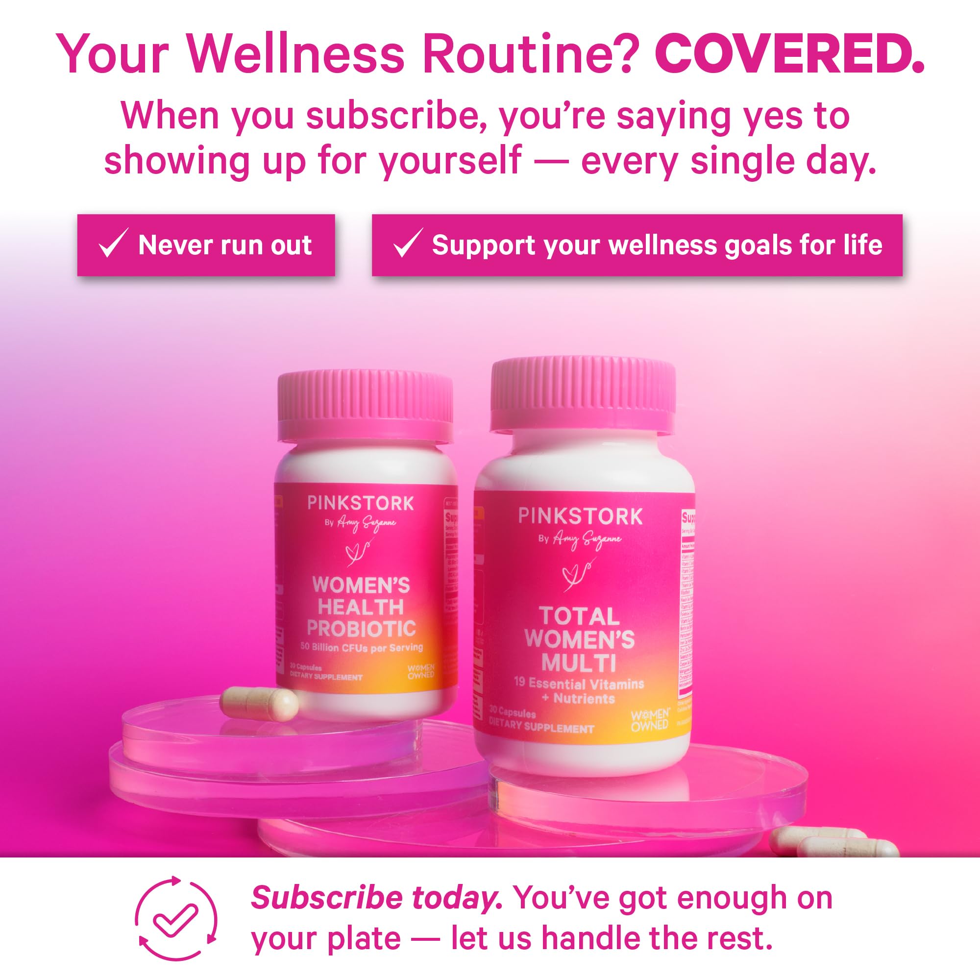 Pink Stork Total Women's Multivitamin, 19 Essential Vitamins, 30 Capsules — Amazon image 4