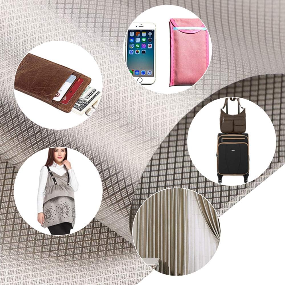 SaferCCTV RFID Shielding Anti-Radiation, Signal Shielding Fabric, Block WiFi/RF Copper Fabric, Conductive Magnetic Copper/Nickel Protection Fabric 197"x43" inch - Image 4