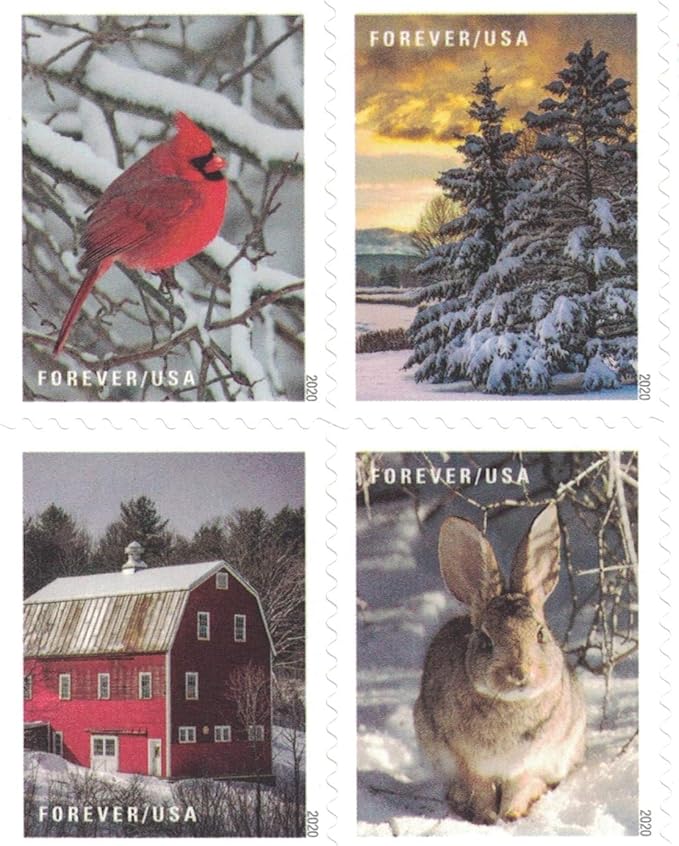 amazon-usps-forever-stamps-winter-scenes-book-of-20-postage