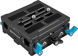 KONDOR BLUE Universal LWS ARRI Bridge Plate for ARRI, RED, URSA, C70, Venice | Black