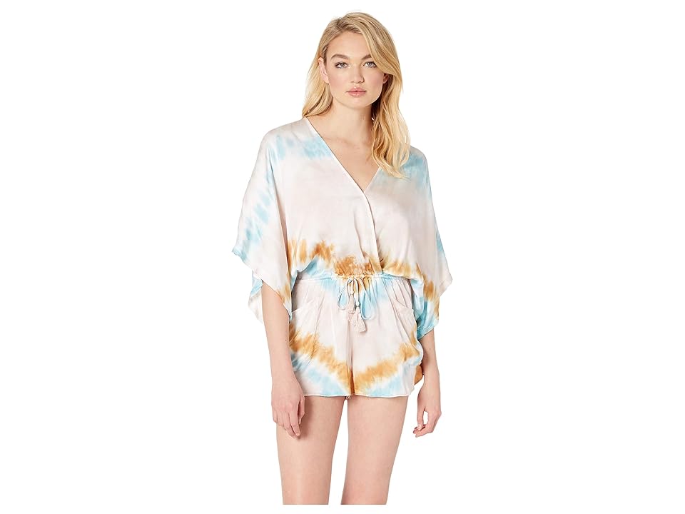 

Young Fabulous & Broke Ashby Romper (Teal Valley Wash) Women's Jumpsuit & Rompers One Piece, Blue