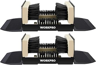 WORKPRO Boot Brush Scraper Outdoor, Shoe Cleaner Brush, Boot Scrubber, Heavy Duty Boot Cleaning Brush, 2 Pack