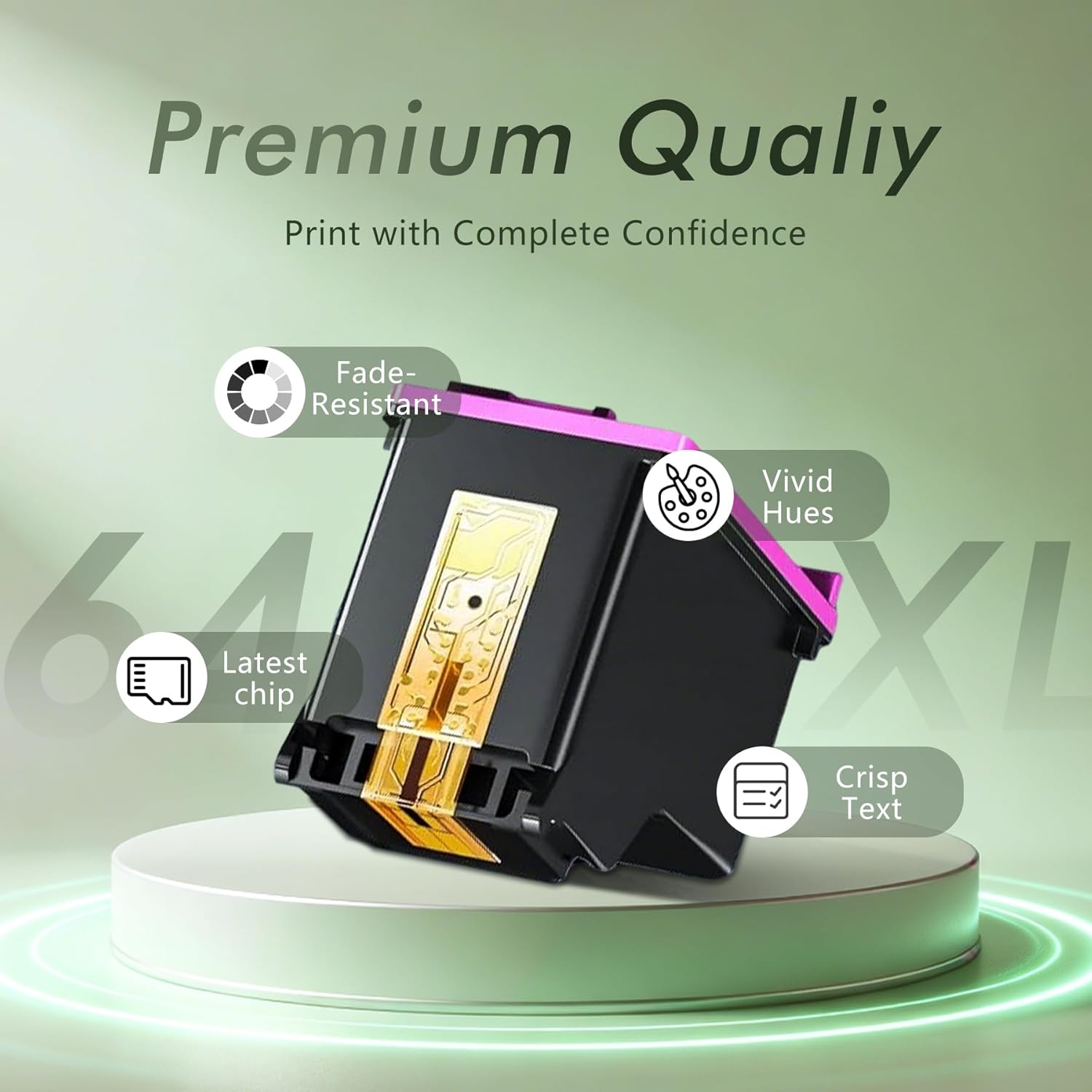 Printer Ink 64XL 64 7800 Tango Ink Cartridge for HP Ink 64 XL 64XL for HP Printers for HP 64XL Ink Cartridge Combo Pack for Envy Photo 6220 6230 6252 7120 7155 7855 7858 | Tango Tango X Tango Terra