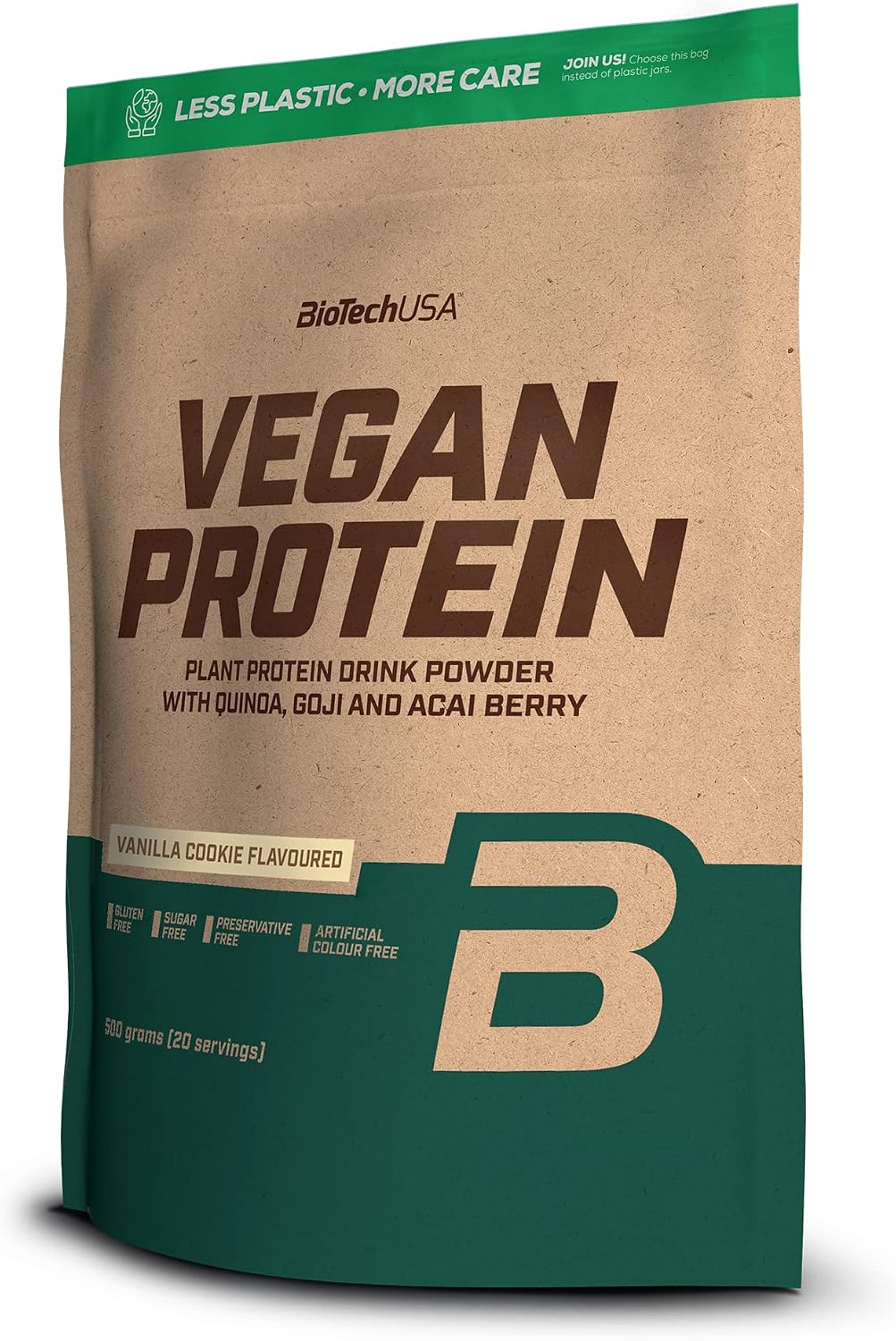 BioTechUSA Vegan Protein Shake auf Reis- und Erbsenbasis mit