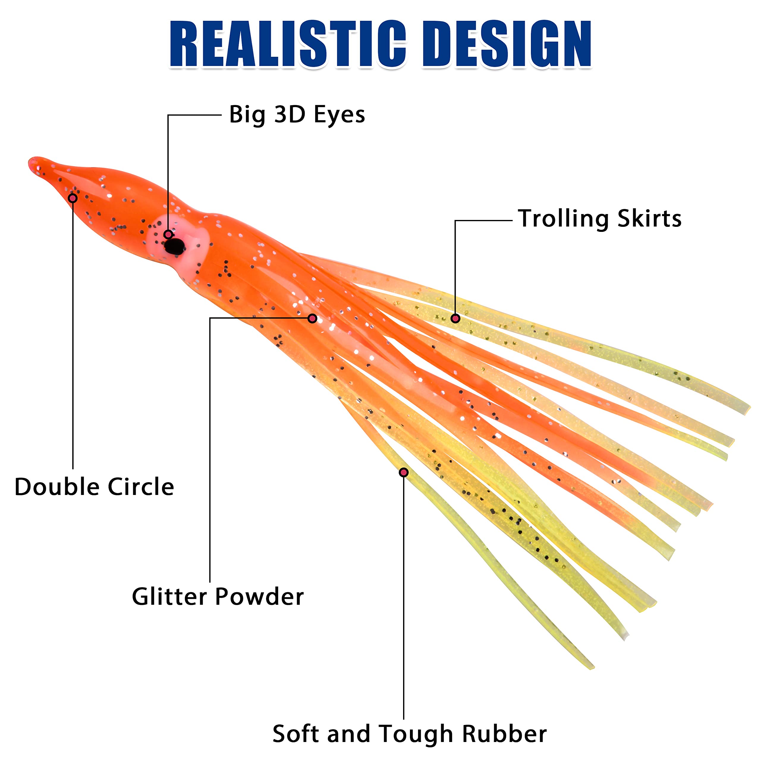 Lot D'appâts Artificiels Phosphorescents Pour La Pêche En Eau