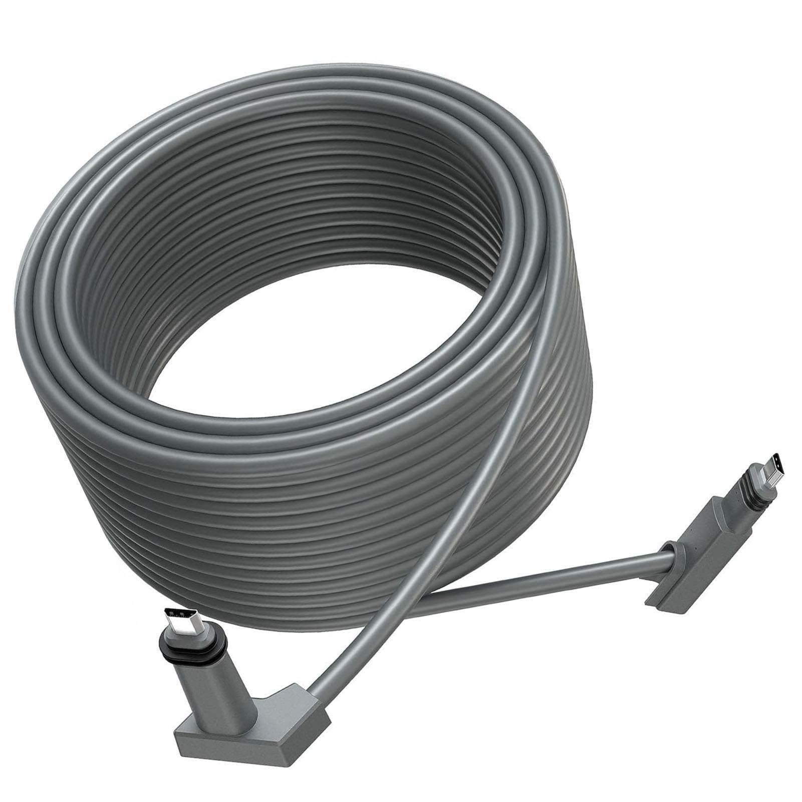 Cable de Extensión Resistente Al Agua para Satélite Rectangular V2 de 147,6 Pies con Tapas para Mayor Durabilidad