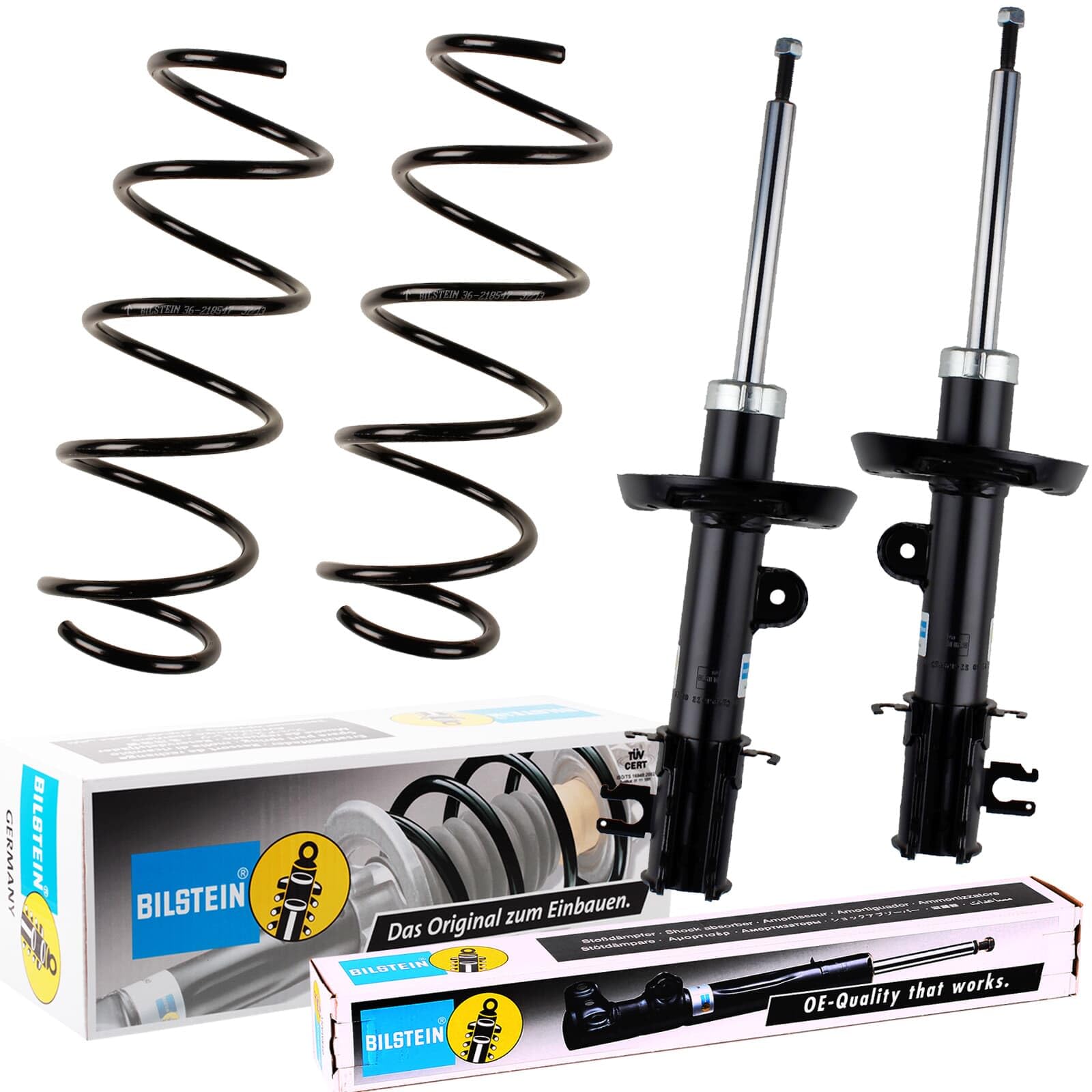 2x Bilstein B4 Stossdämpfer+Federn vorne links+rechts