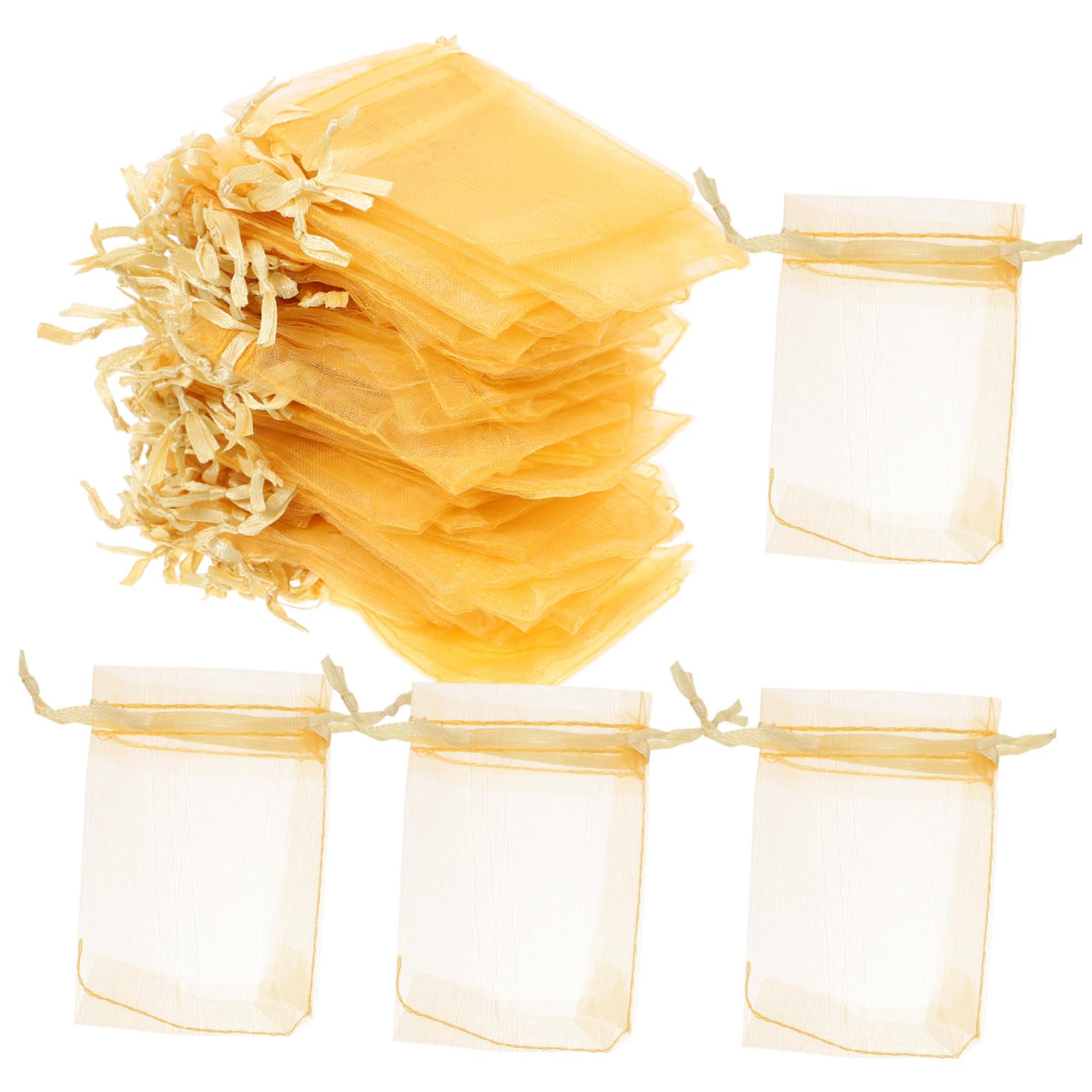 100 Pezzi Sacchetto in Organza Piccoli Sacchetti Di Organza Buste Per Gioielli o Di a i Per Gioielli Borse Per Coulisse Borsetta