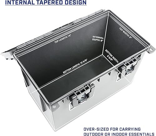 Miniatura 42 de Sheffield 12632 - Caja apilable para munición calibre .30, resiste al agua y al polvo, con cerradura y asa, para equipo de caza, suministros