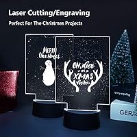 Vista 5 de Gartful 4 hojas acrílicas para base ligera, tablero de plexiglás fundido transparente, panel de vidrio de plástico de 0.08 pulgadas de grosor