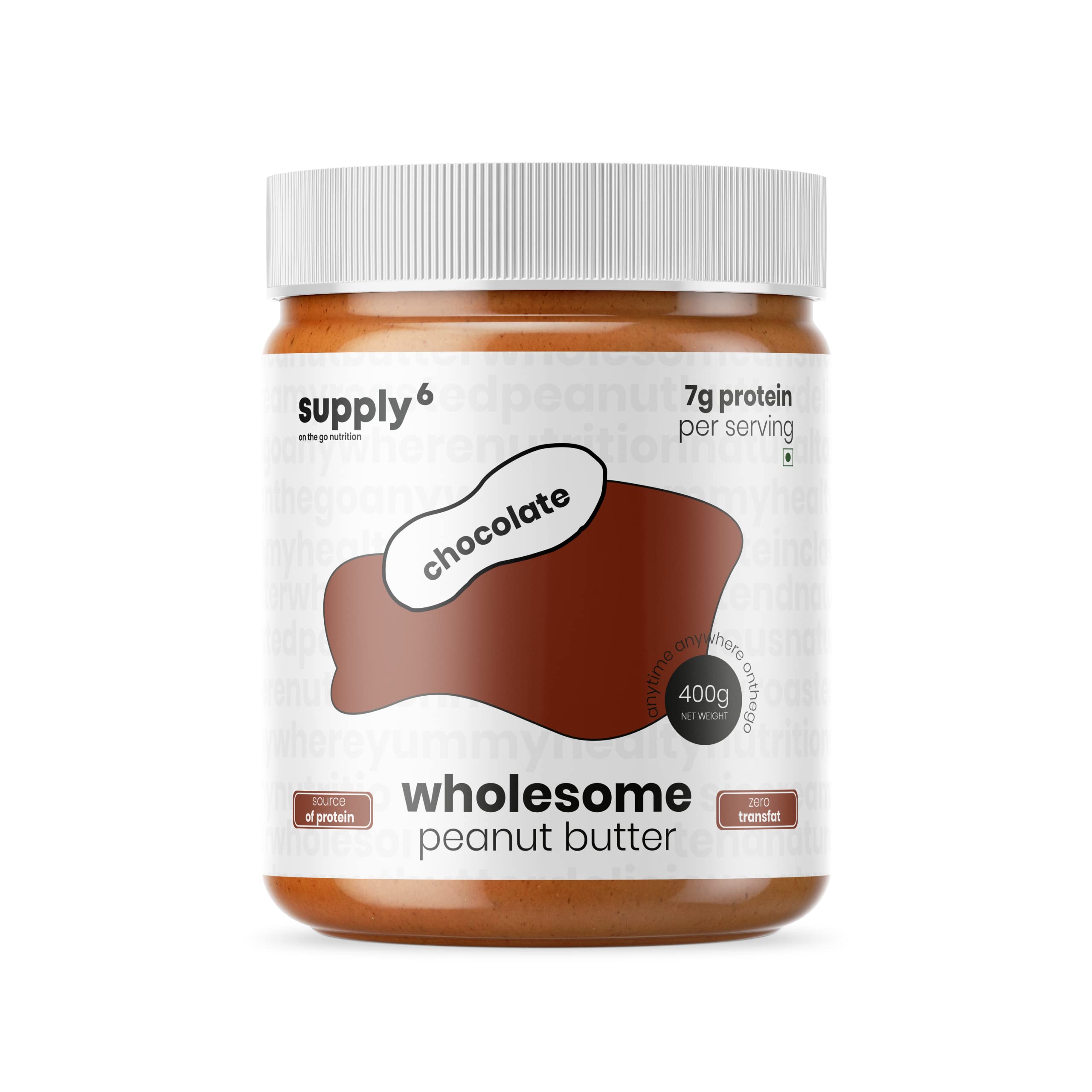 Buy Supply6 High Protein Wholesome Chocolate Peanut Butter, No Added