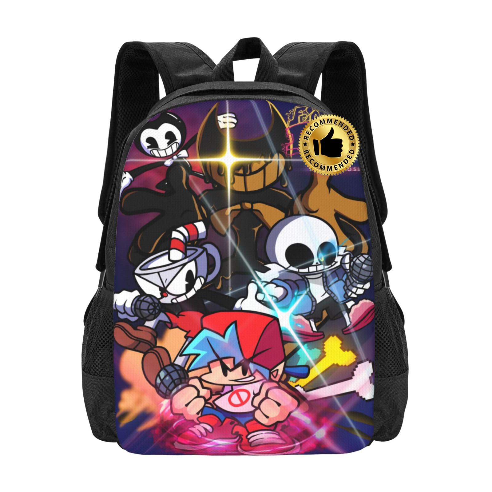MAPHFri-day Night Anime Fun-kin Backpack 3D Print Novelty Daypack Travel Laptop Bag With Adjustable Straps