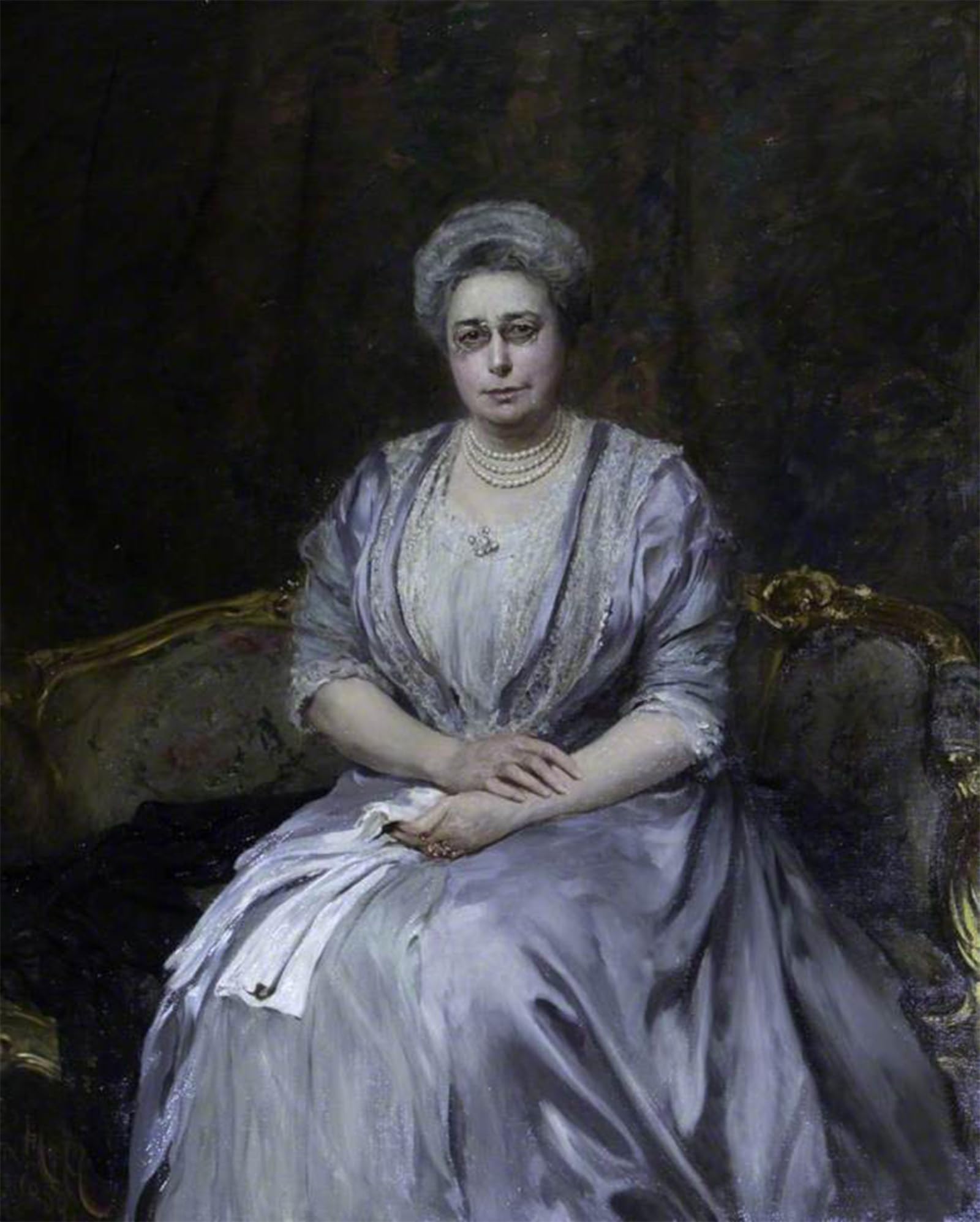 POSTERIIk Famous Animal Posters Vintage Picture Fanny Elizabeth Benjamin Lady Samuel Later Viscountess Bearsted by Sir Hubert Von Herkomer Modern Wall Decor for Home Decor 60x90cm