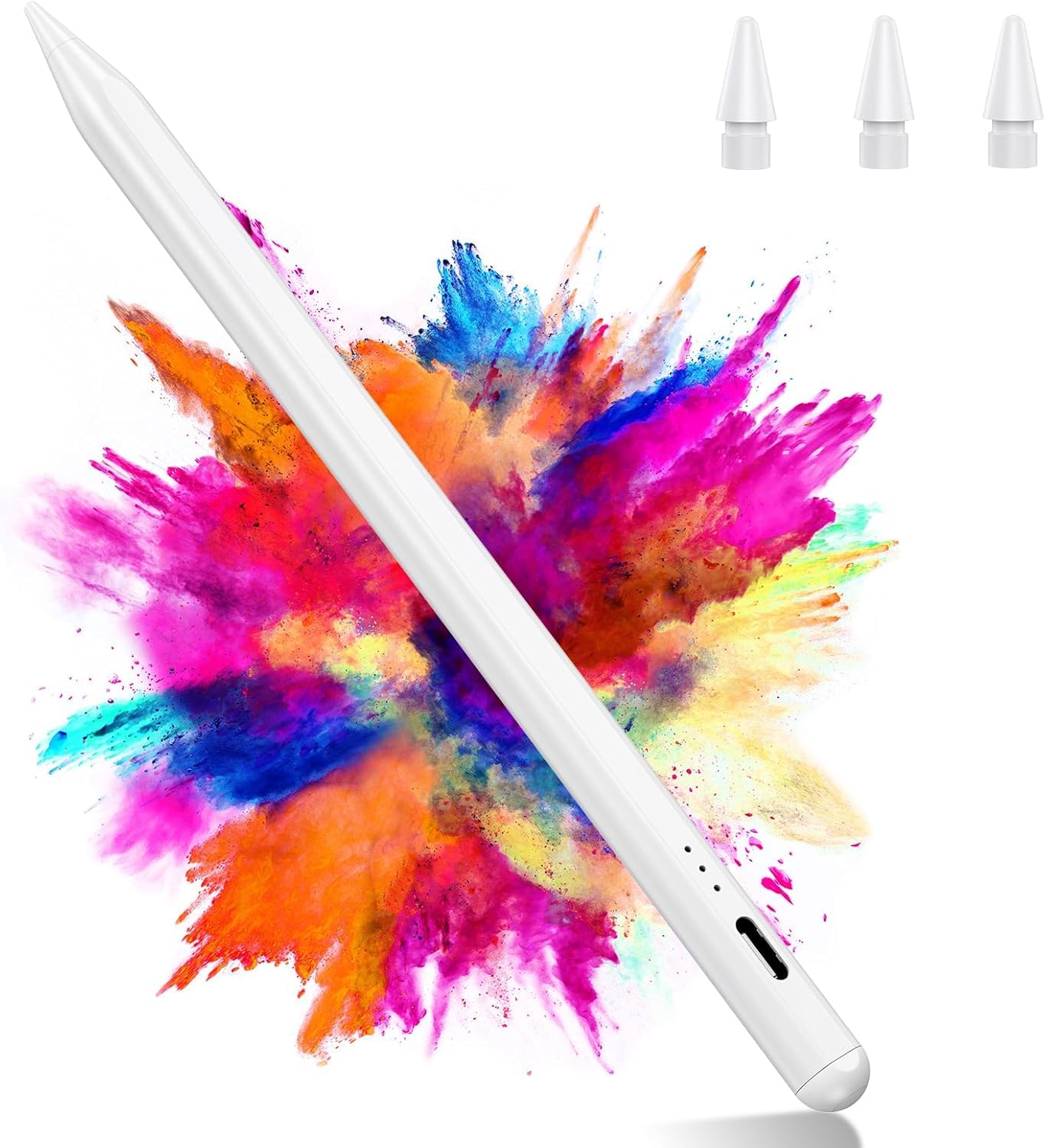 Variglas Eingabestift für iPad 2018-2026, 2 x Schnellladung, Pixel-Genauigkeit, Handflächenabstoßung, kompatibel mit iPad 11(A16)/10/9/8/7/6, Pro M5/M4/13/12.9/11, Air 3/4/5/M2/M3/M4(2026), Mini 5/6/7