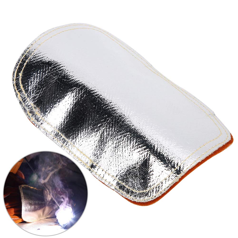 Transferencia de calor Flujoprotector de la mano Protector de la hoja de aluminio reflectante Protector del protector mano a alta temperatura, protector calor Cuero dividido Cuero alumin