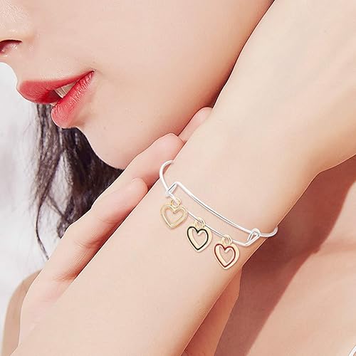 Miniatura 6 de 100 dijes de esmalte con círculos de corazón, cuentas para el día de la madre, estilo Hawaii, accesorios colgantes para el día de San Valentín,