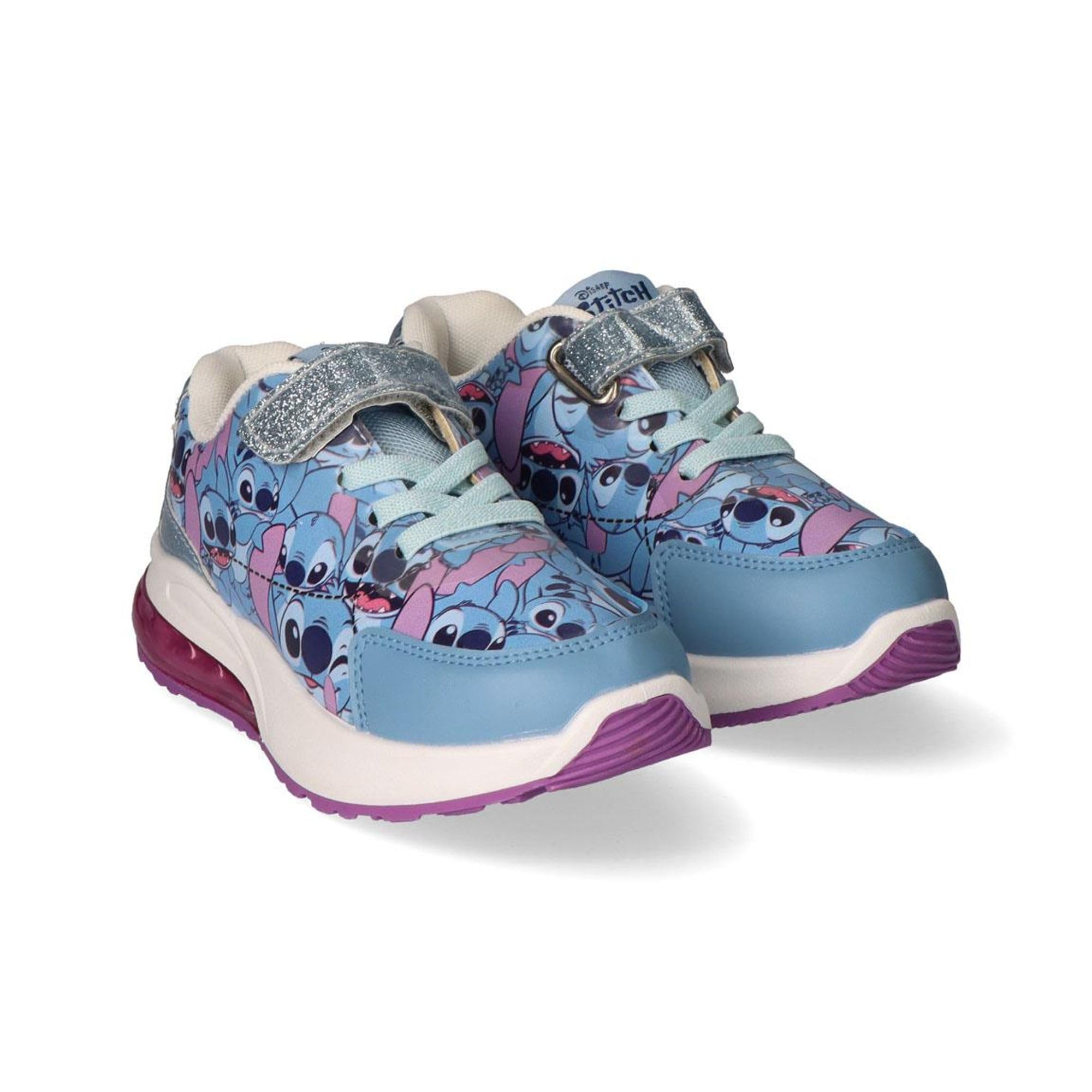 Deportiva Suela PVC Luces Stitch para niños y niñas Calzado Infantil Oficial, cómodo, Resistente - Deportivas Luces Stitch Uso Diario, Actividades Escolares y Tiempo Libre