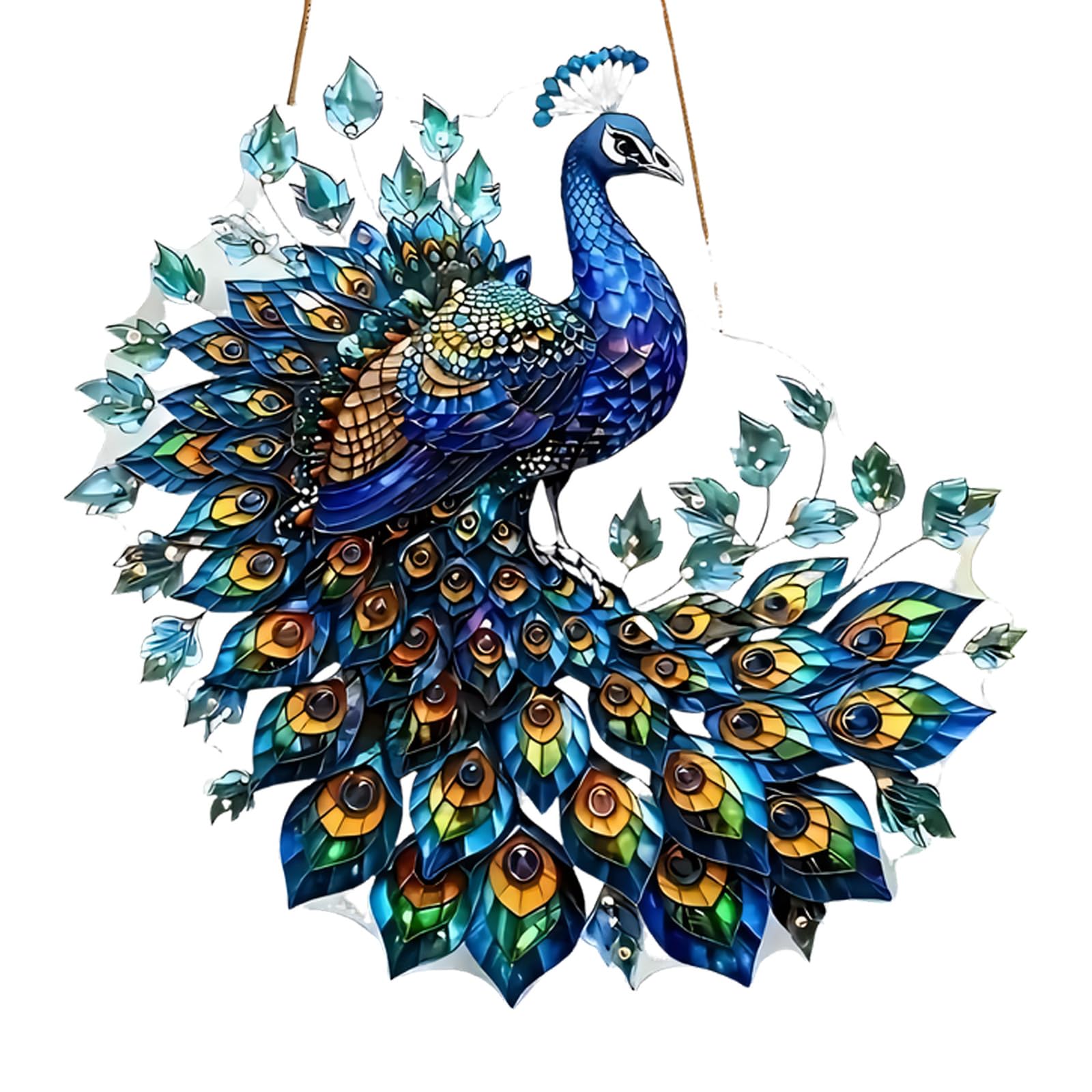 Peacocks/Flower Suncatchers Window Hanging for Home Garden Decors Peacocks/Flower Sun Catchers