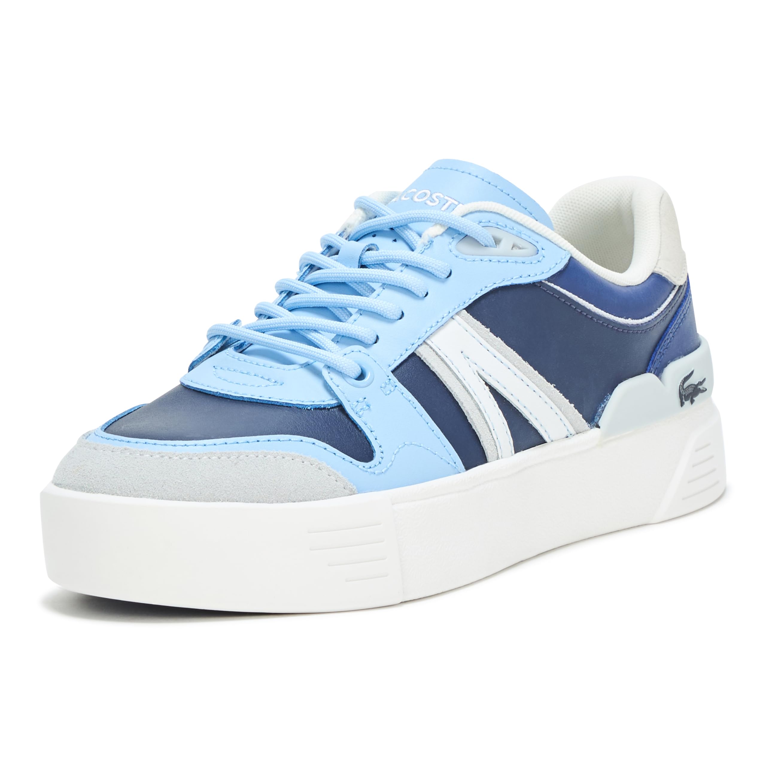 

                                                    Lacoste Womens L002 Evo Sneaker, NVY/WHT, 7