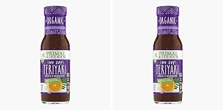 Primal Kitchen Organic No Soy Teriyaki Sauce & Marinade, 8.5 OZ (Pack of 2)
