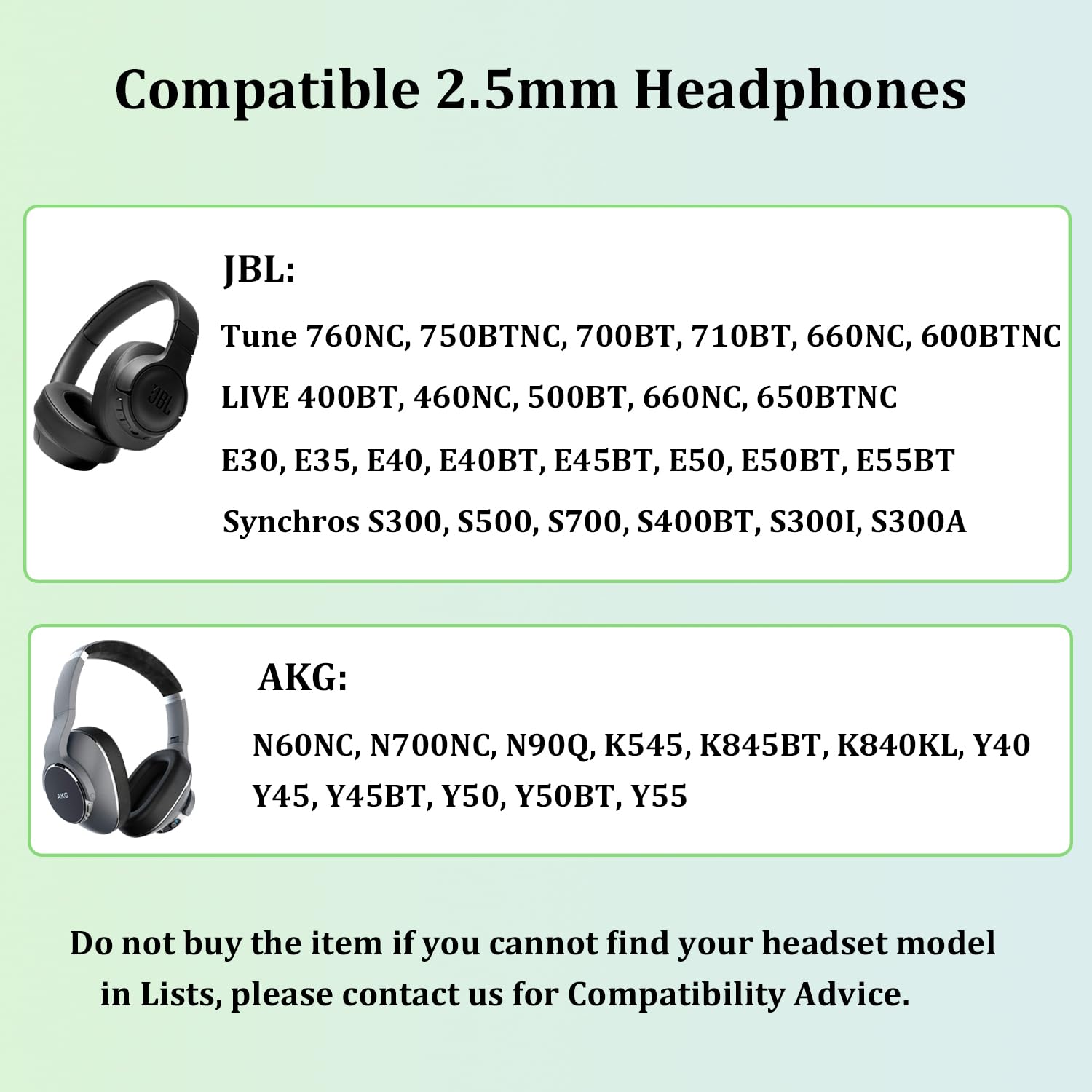 3.5mm to 2.5mm Audio Cable for JBL Headphones, Replacement Aux Cord Compatible with JBL Tune 760NC 750BTNC 710BT 700BT 660NC Live 660NC 650BTNC 500BT E45BT E55BT with in-line Mic & Volume Control