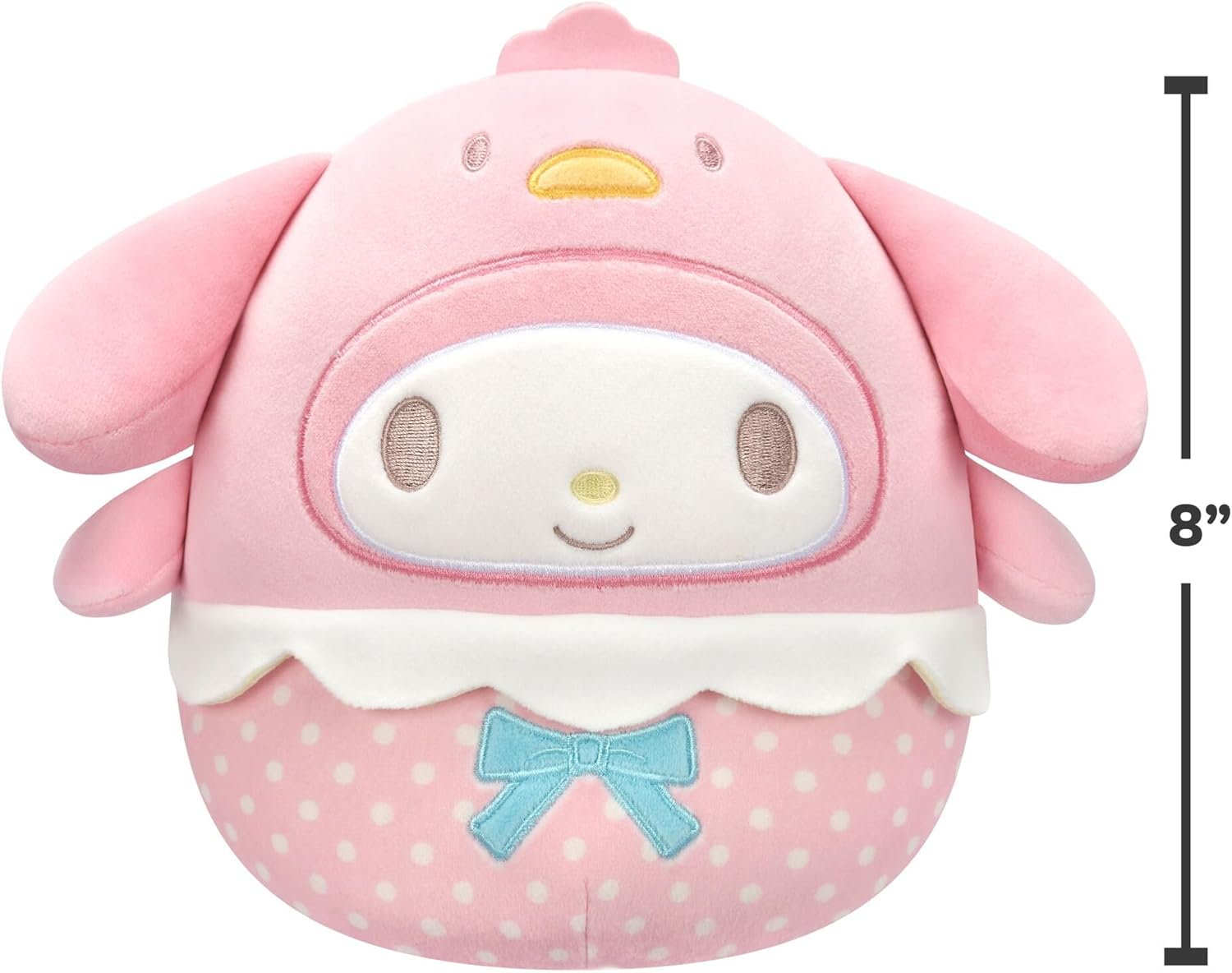 Squishmallows 2025 Original 8-Inch Easter Hello Kitty Squad Plush - Collectible Soft & Squishy Mini Stuffed Animal Toy - Add to Your Squad - Gift for Kids, Girls & Boys (My Melody)