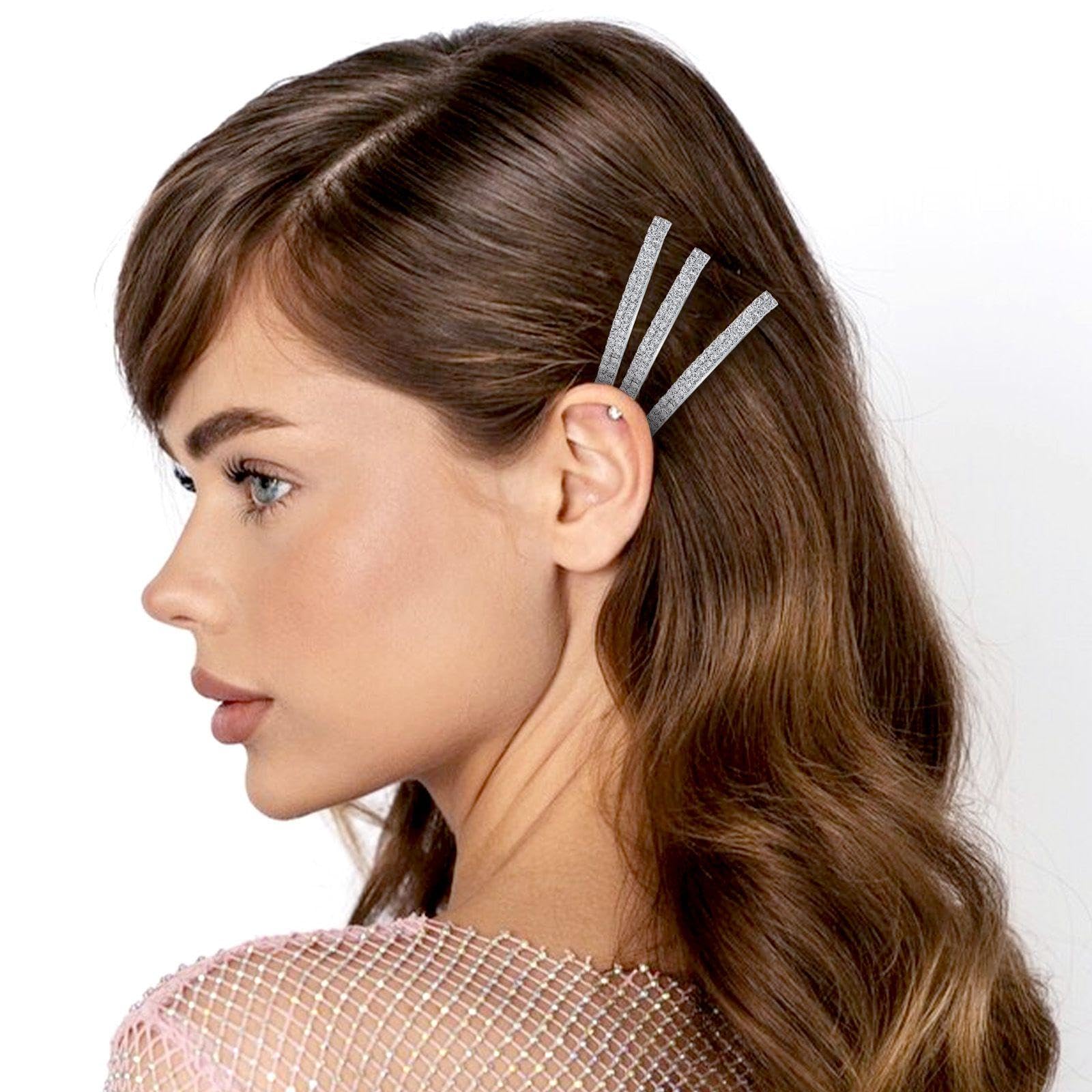 6 Pieces Rhinestone Spring Hair Clips, Elegant Women'S Hair Clips, Hairstyle Decoration Hair Clips, Shiny Hair Clips - Image 4