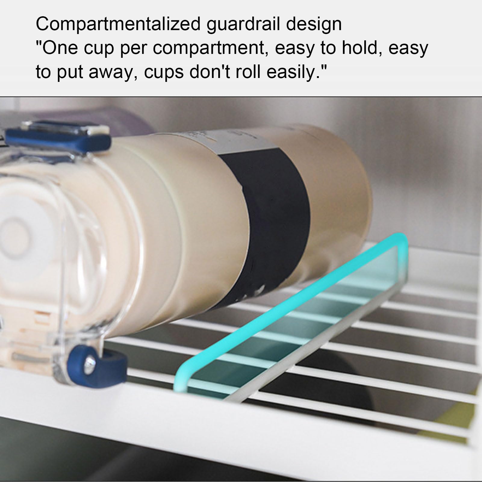 Étagère de rangement pour bouteilles d’eau de cuisine, organisateur en fer empilable à plusieurs niveaux pour comptoir et réfrigérateur, support de bouteilles d’eau gain de place