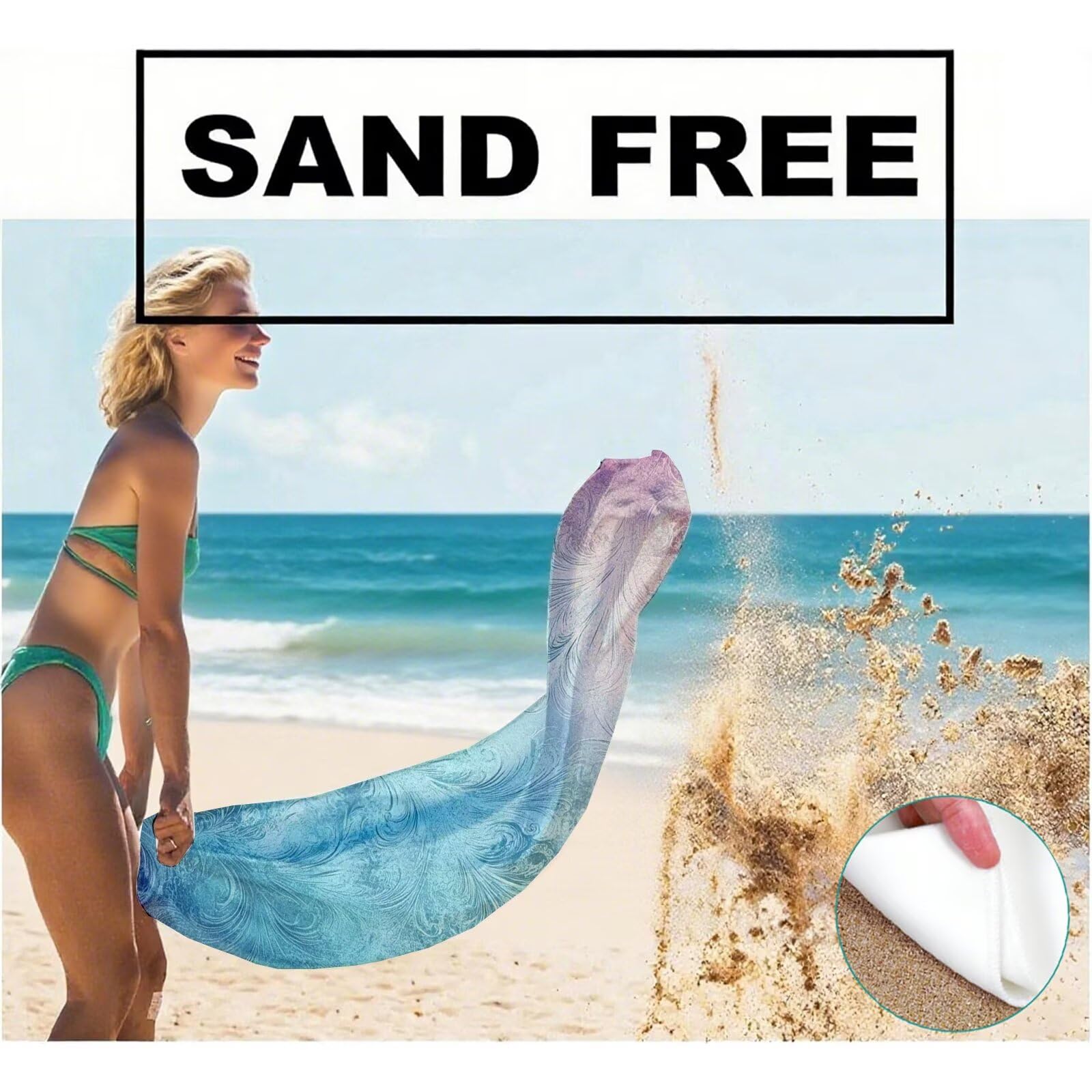 Toallas de Playa Microfibra Color Toalla Playa Grande 180x90 cm Mujer Hombre Secado Rápido Absorbente Toallas Gimnasio Suave Sin Arena Ligera Toalla Microfibra para Playas Piscina Viajes Camping Q-63