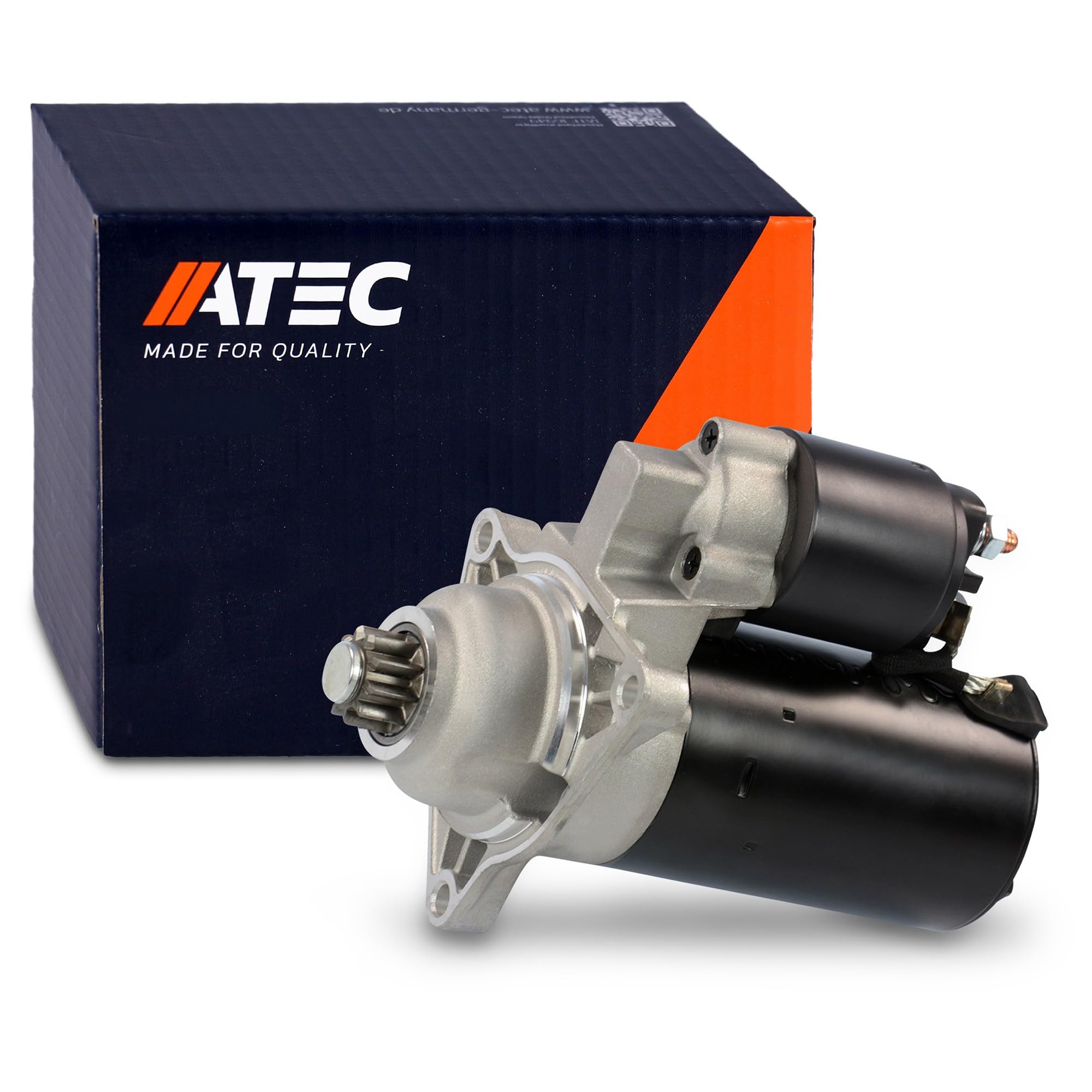 ATEC Germany DŽmarreur 12V 2 kW | Compatible avec: VW TRANSPORTER T4 Bus, TRANSPORTER T4 Kasten, TRANSPORTER T4 Pritsche/Fahrgestell (70E, 70L, 70M, 7DE, 7DL