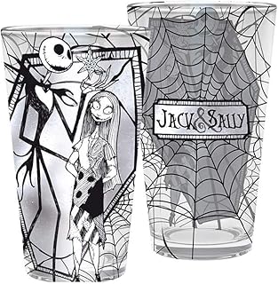 The Nightmare Before Christmas Jack & Sally Aby Style Glass, XXL, 400 ml