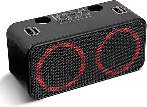 Fansbe Tech Máquina de micrófono de karaoke para niños y adultos, máquina de karaoke, efectos de sonido Bluetooth, altavoces inalámbricos Bluetooth,